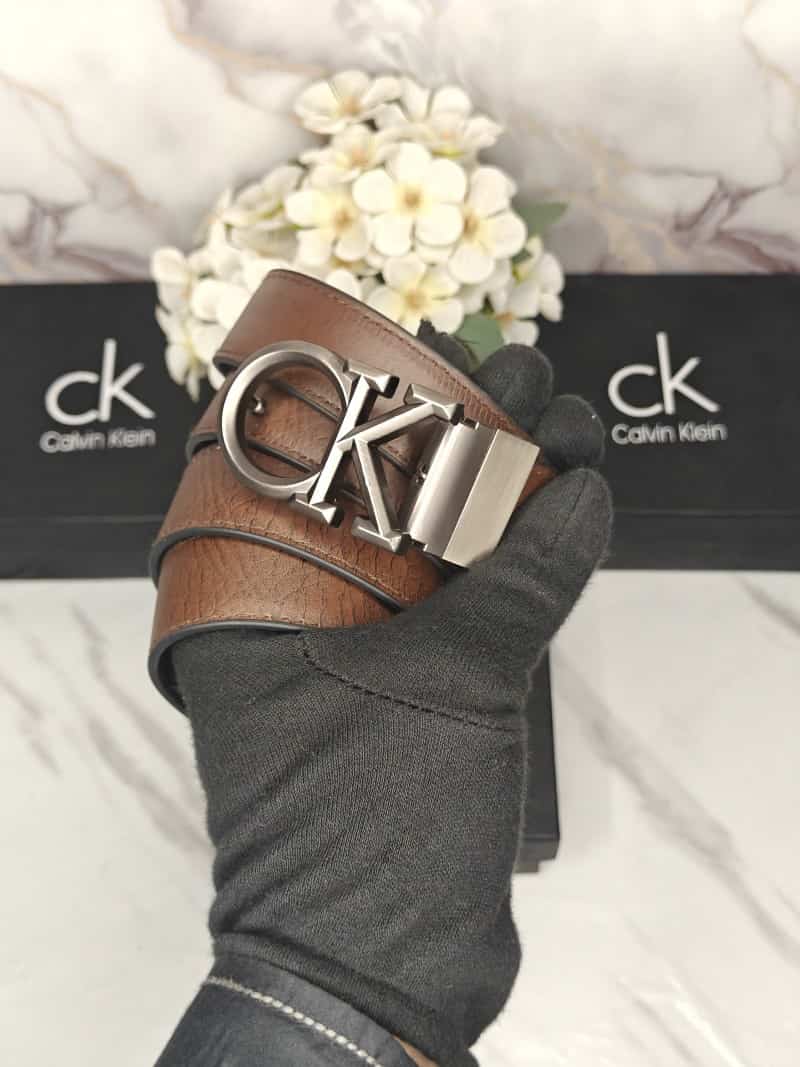 CK c41..VIN KL...3!n PREMIUM QUALITY REVERSIBLE LADIES BELT WITH OG box CK-507