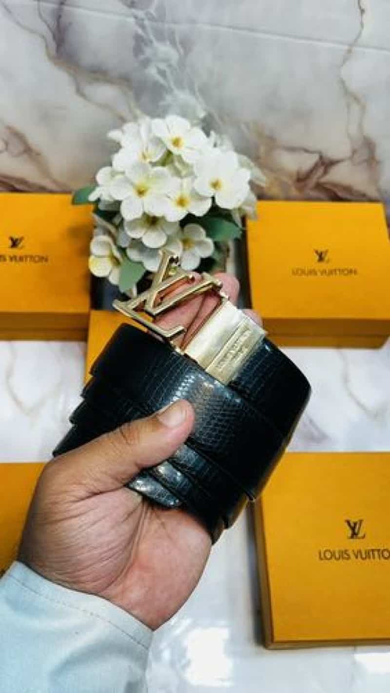 LV 1OUI5 vUI_Tt0N PREMIUM QUALITY IMP REVERSEABLE BELT WITH OG BOX LV-316 Main image