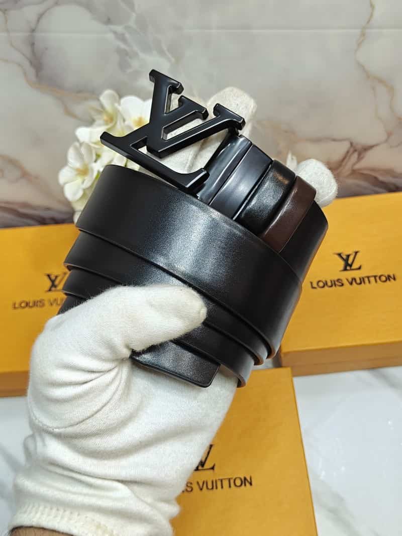 LV loUIS vuI+tON PREMIUM QUALITY REVERSEABLE BELT WITH OG BOX LV-314