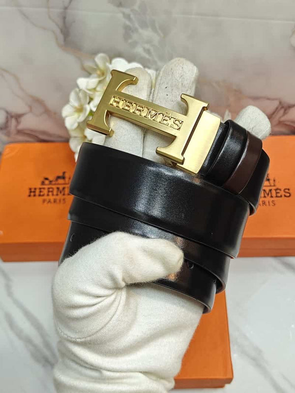 H3rm35 PREMIUM QUALITY IMP REVERSEABLE BELT WITH OG BOX H-804