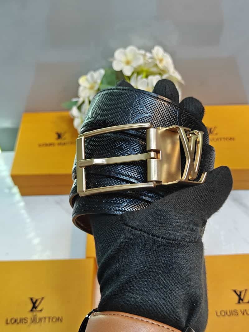 LV lOU!S VUItTOn! PREMIUM QUALITY REVERSEABLE BELT WITH OG BOX Lv-312