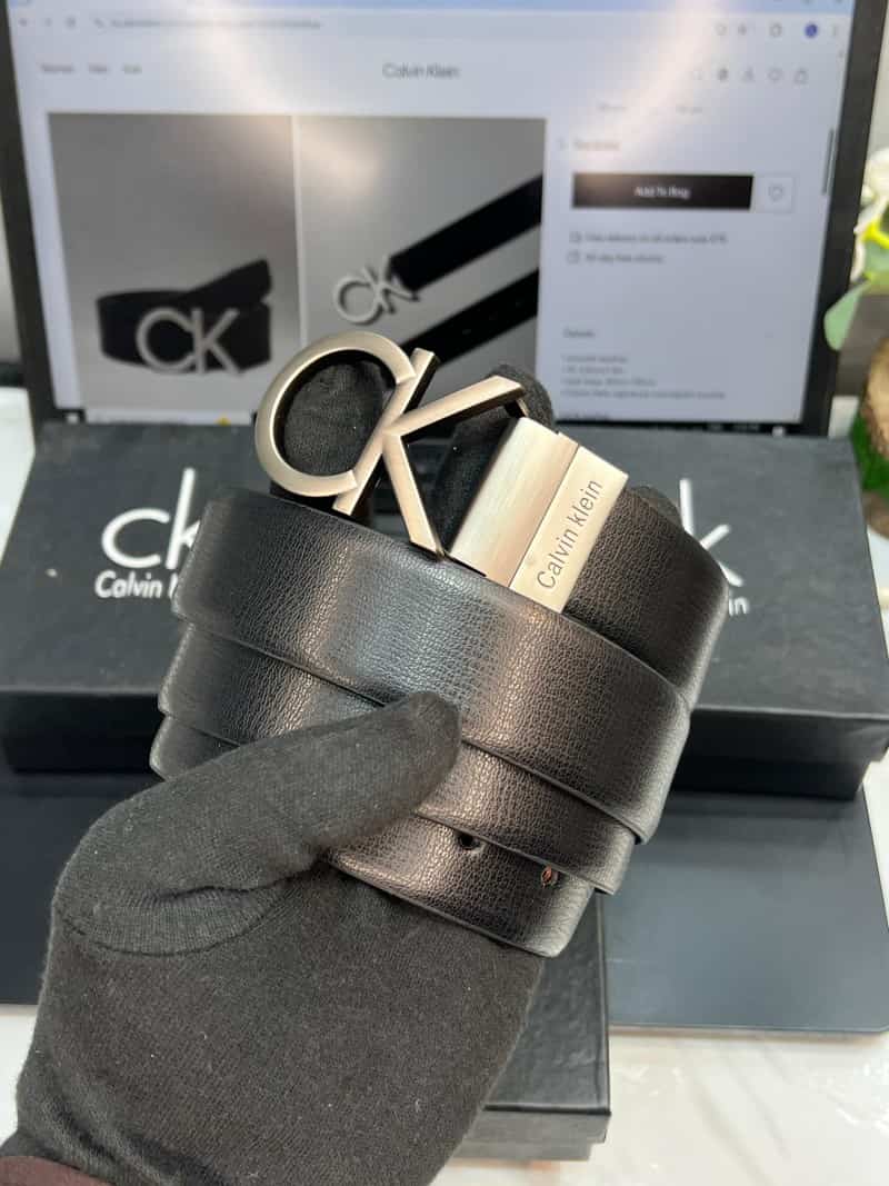 Ck cAL_VIN Kl_eIN PREMIUM QUALITY REVERSIBLE BELT WITH OG BO_X.. CK-504