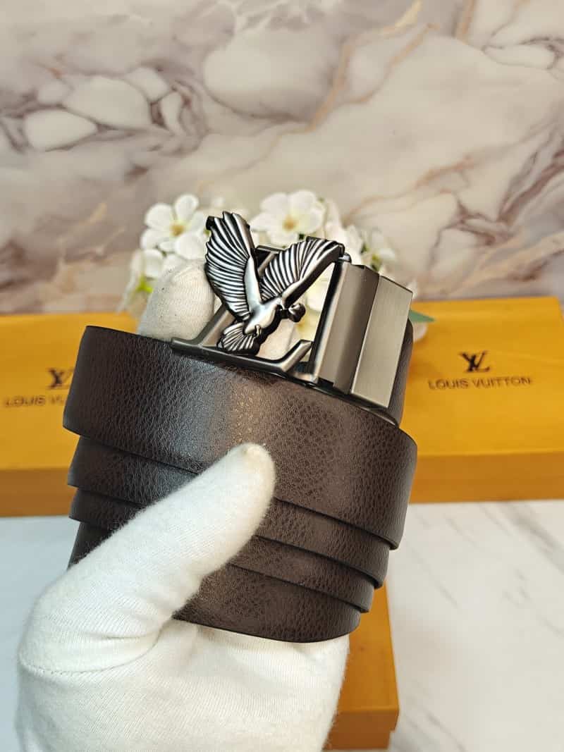 LV l0·UIS VUiTT0N EAGLE PREMIUM QUALITY REVERSEABLE BELT WITH OG BOX LV-307