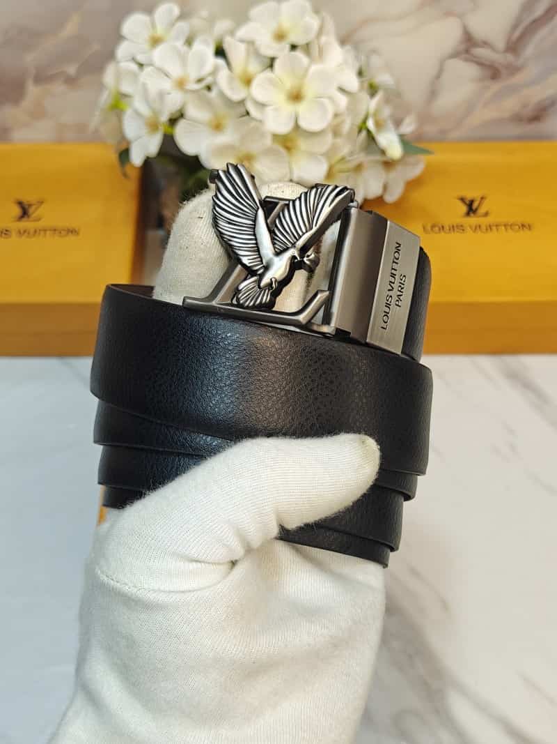 LV l0·UIS VUiTT0N EAGLE PREMIUM QUALITY REVERSEABLE BELT WITH OG BOX LV-307