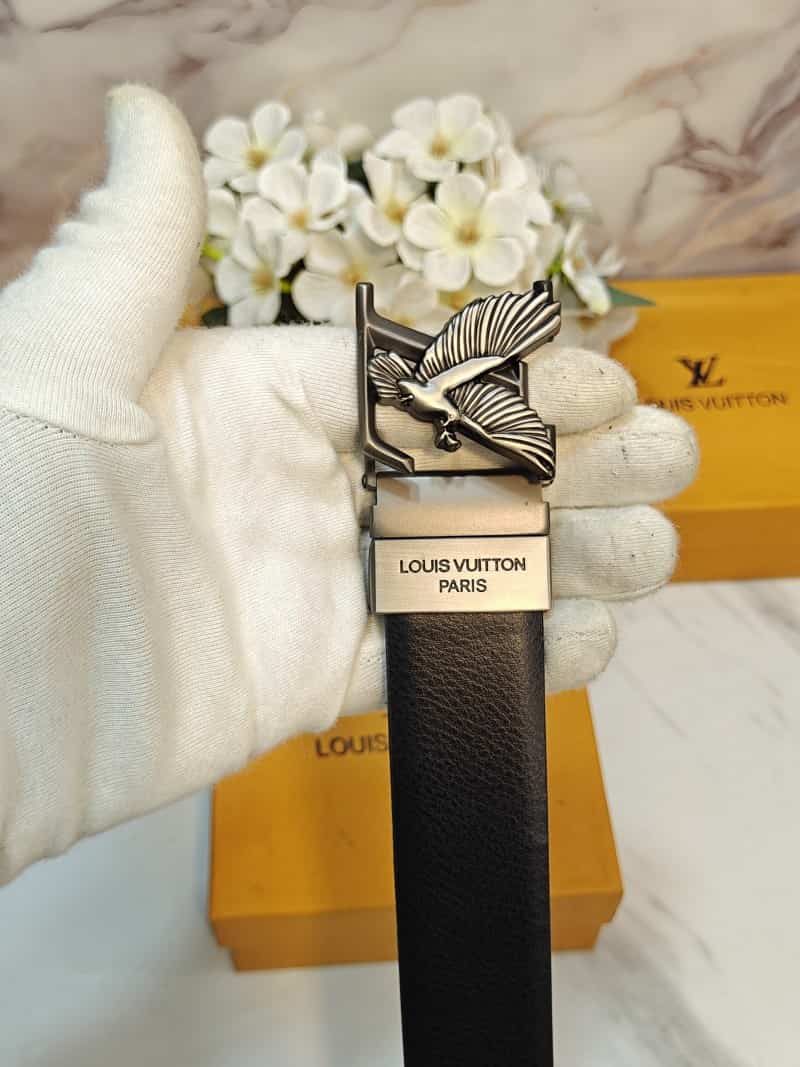 LV l0·UIS VUiTT0N EAGLE PREMIUM QUALITY REVERSEABLE BELT WITH OG BOX LV-307