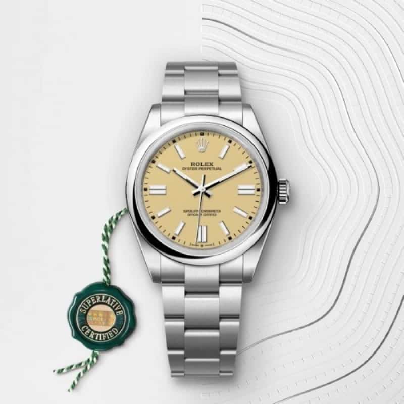 Rolexx Oyster Perpetual Beige Zr Yz