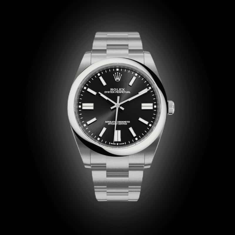 Rolexx Oyster Perpetual Black Zr Yz
