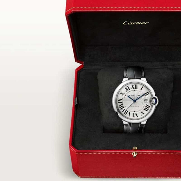 Cartierr Ballon Bleu Silver Black A