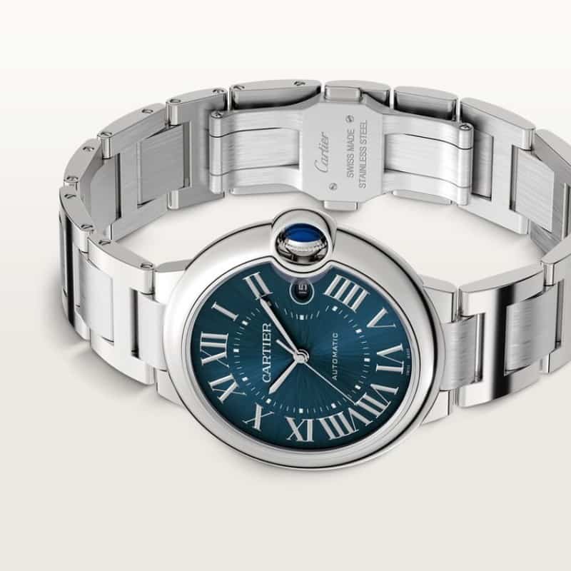 Cartierr Ballon Bleu Silver Blue Au