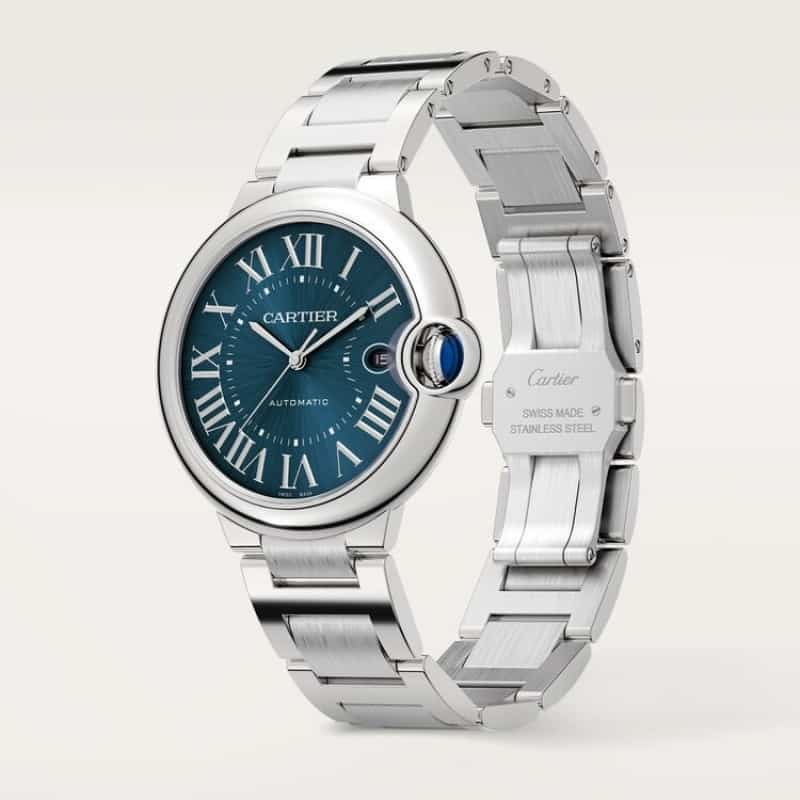 Cartierr Ballon Bleu Silver Blue Au