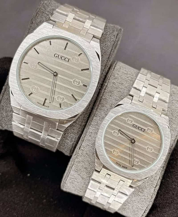 Guccii Slim Grey Japan Quartz