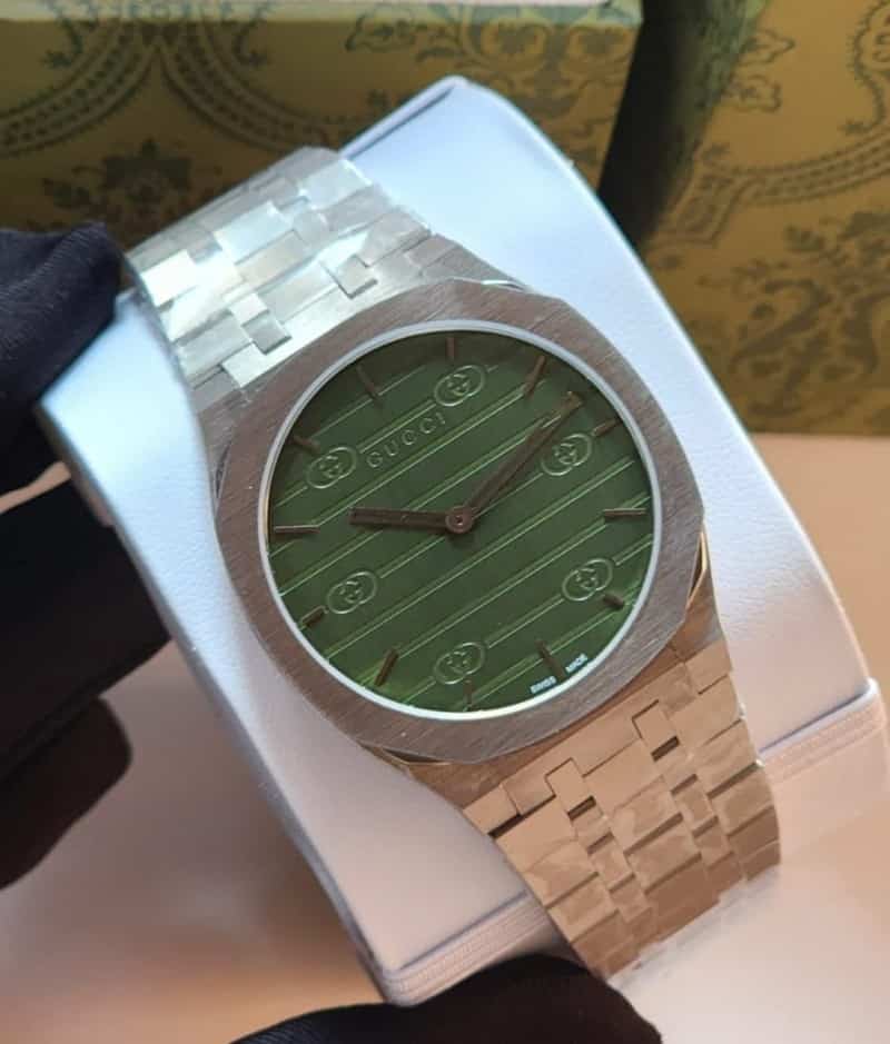 Guccii Slim Silver Green Japan Quar Main image