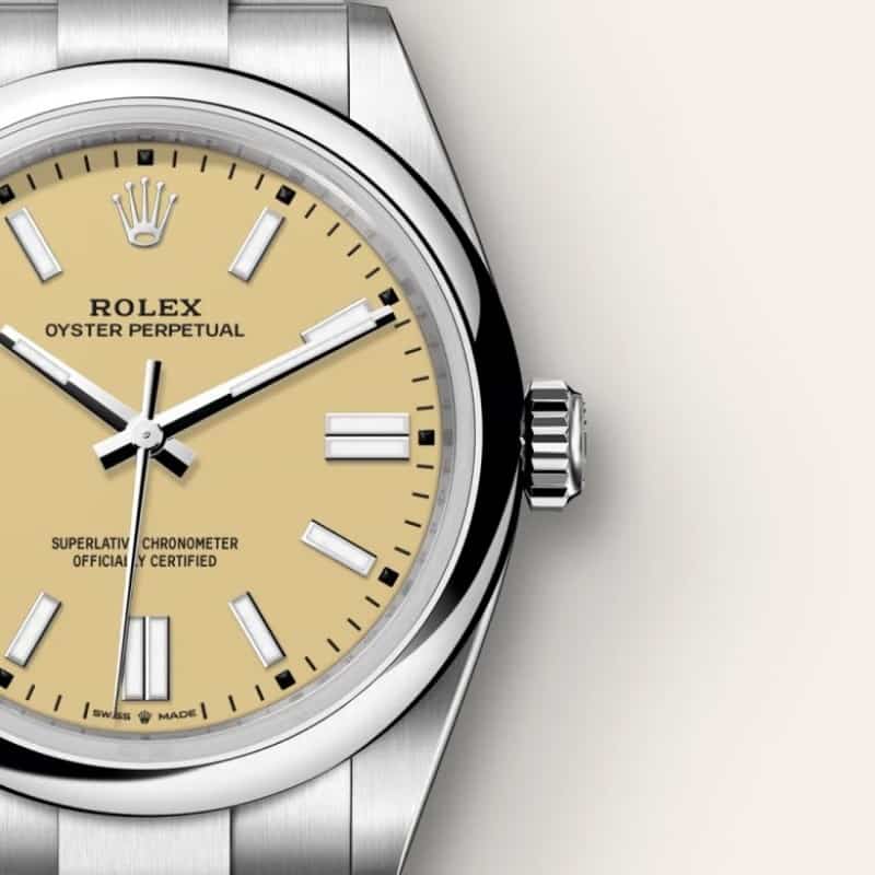 Rolexx Oyster Perpetual Beige Zr Yz