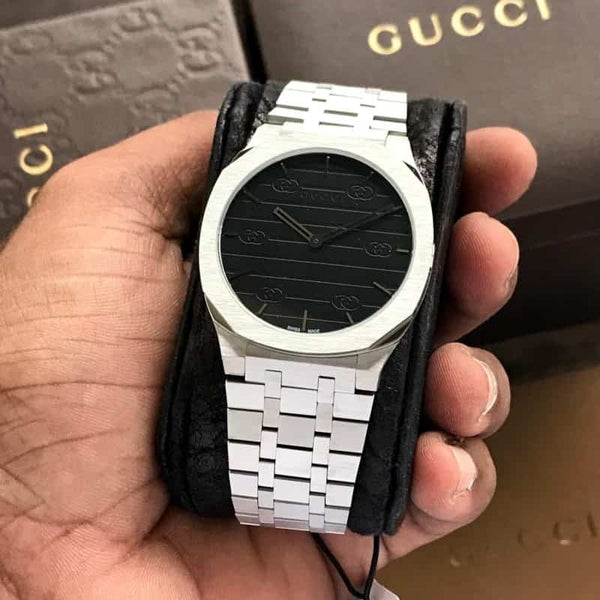 Guccii Slim Black Japan Quartz