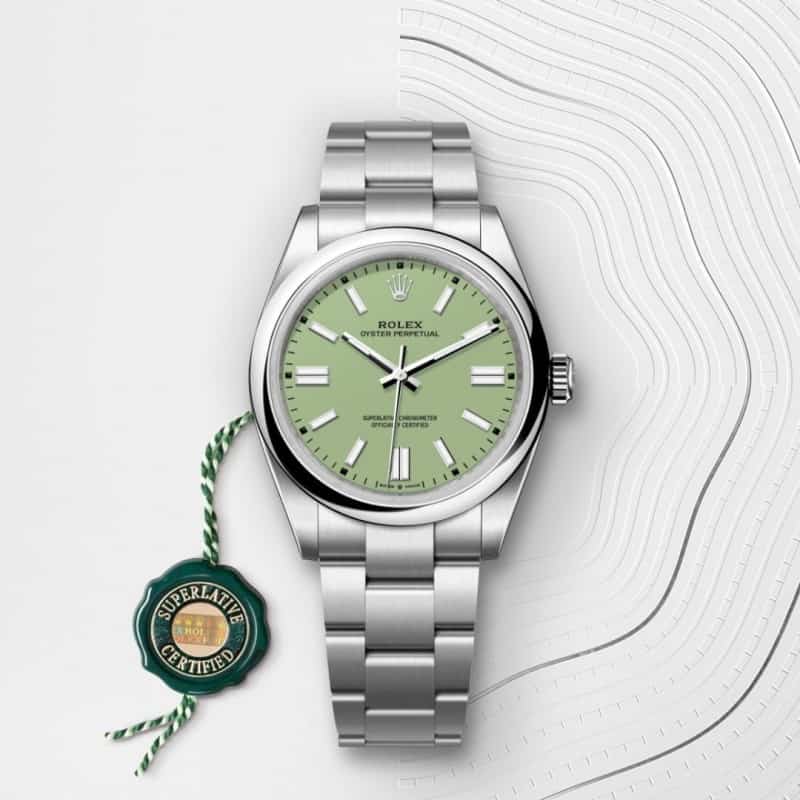 Rolexx Oyster Perpetual Pistachio Z