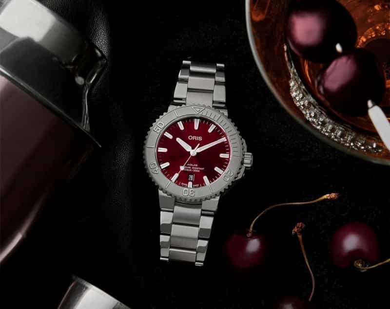 Oris Aquis Cherry Red Automatic