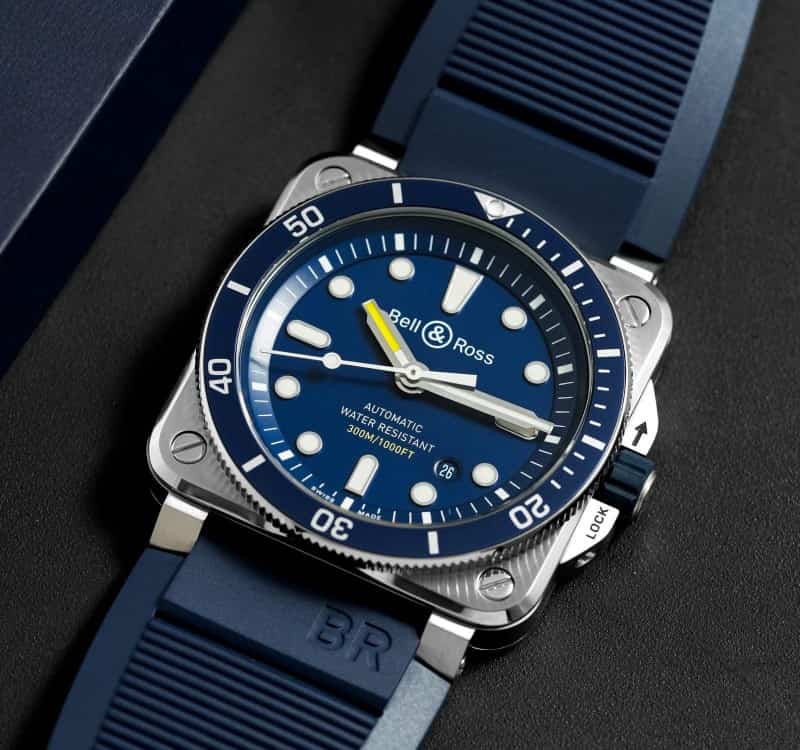 Bell Ross BR 03 Diver Silver Blue A