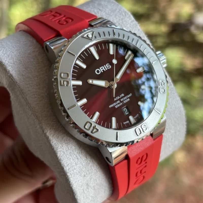 Oris Aquis Cherry Red Automatic