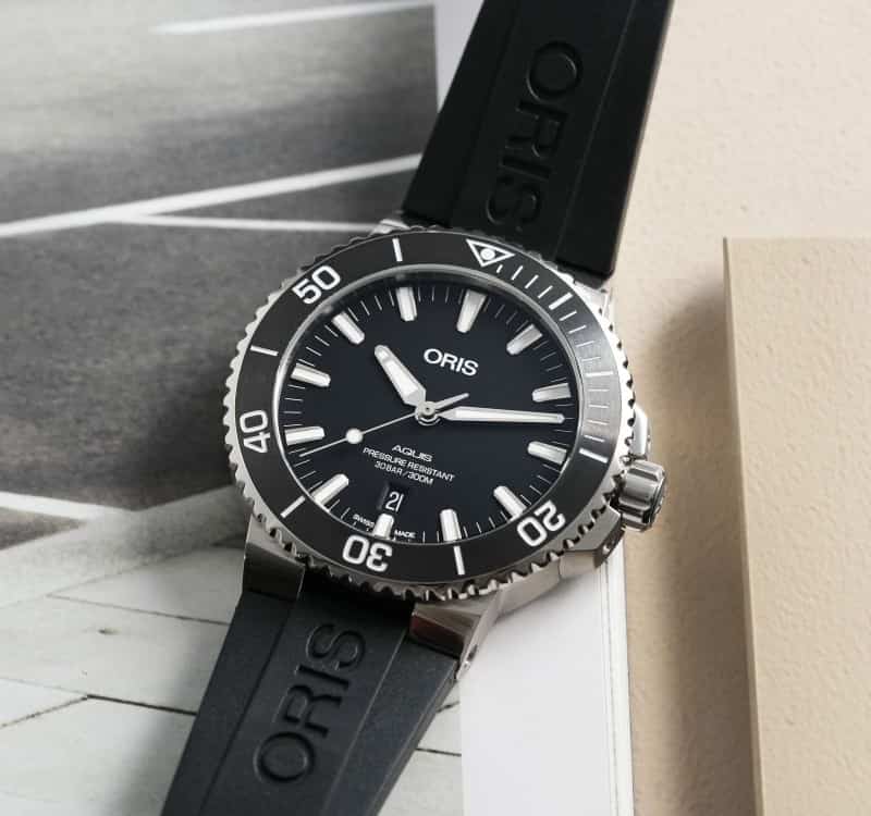 Oris Aquis Black Silver Automatic