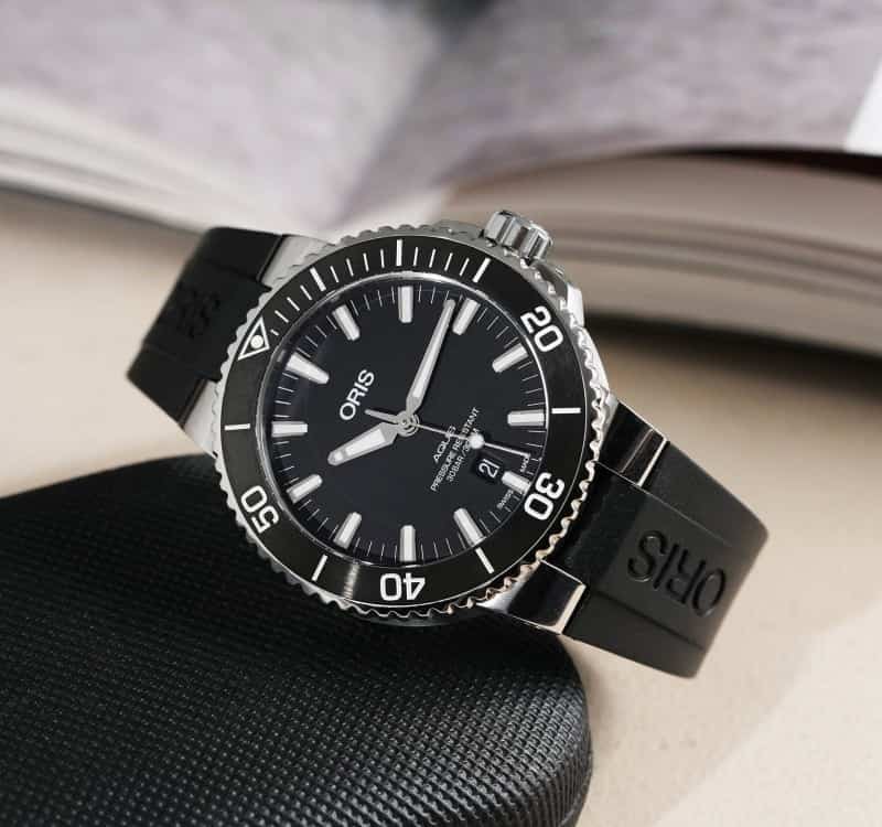 Oris Aquis Black Silver Automatic