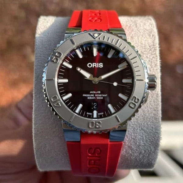 Oris Aquis Cherry Red Automatic