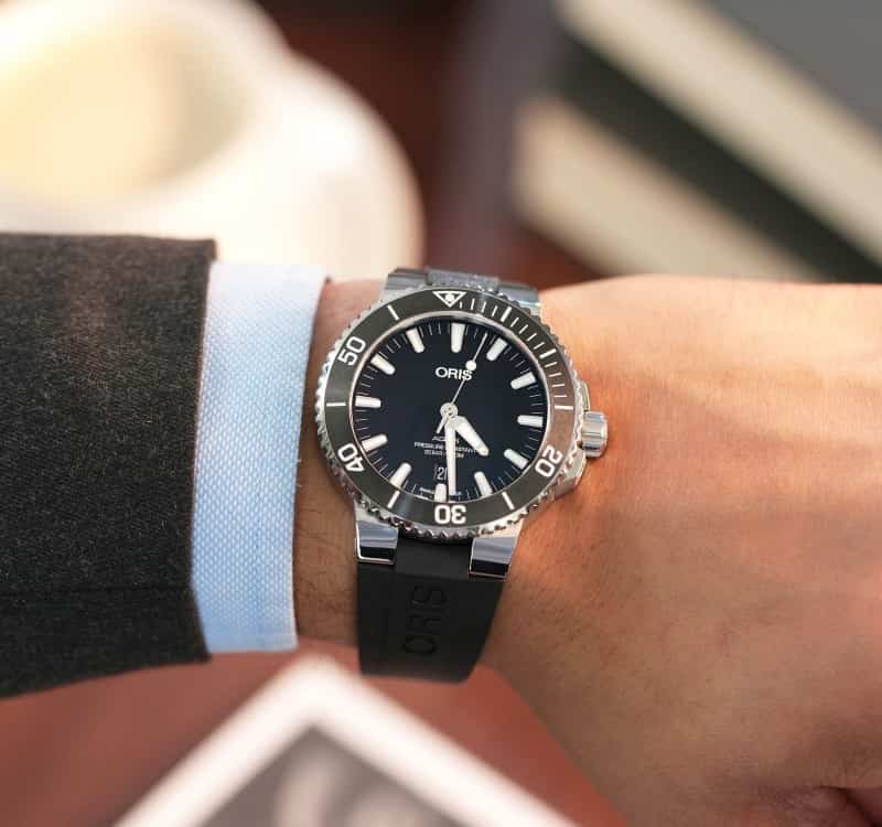 Oris Aquis Black Silver Automatic