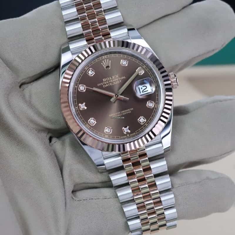Rolexx Datejust Chocolate Dial Diam