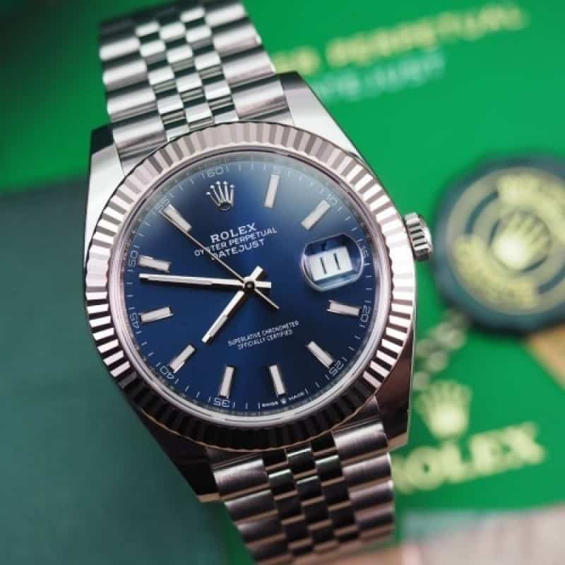 Rolexx DateJust Blue 41mm Zr Yz