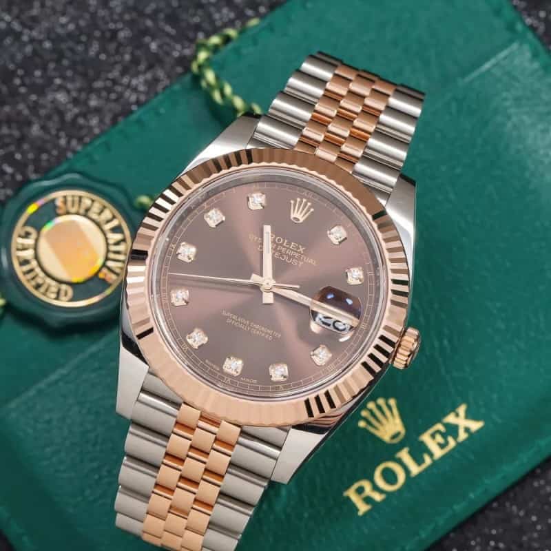 Rolexx Datejust Chocolate Dial Diam