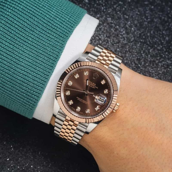 Rolexx Datejust Chocolate Dial Diam