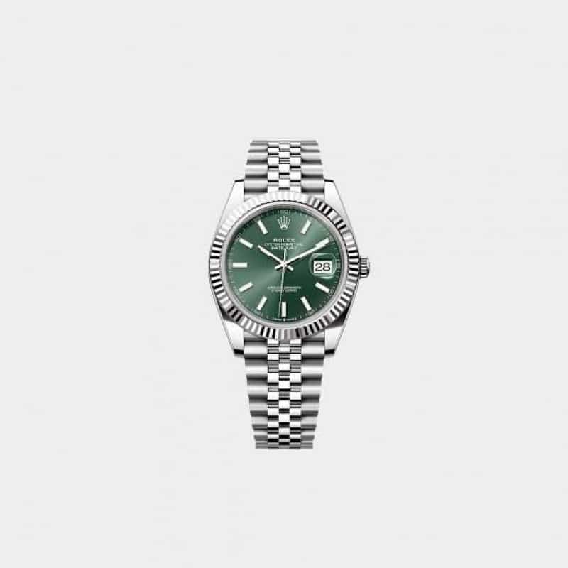Rolexx Datejust Green 41mm Zr Yz