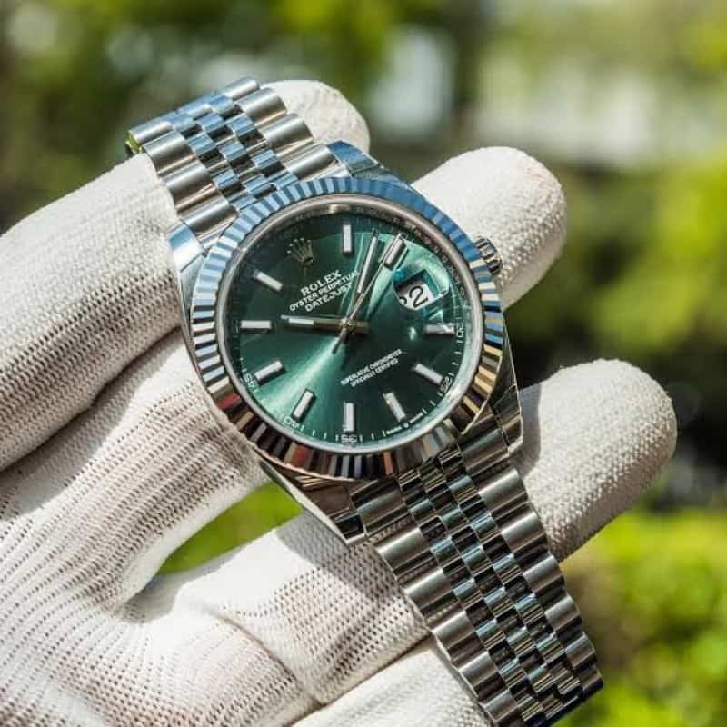 Rolexx Datejust Green 41mm Zr Yz