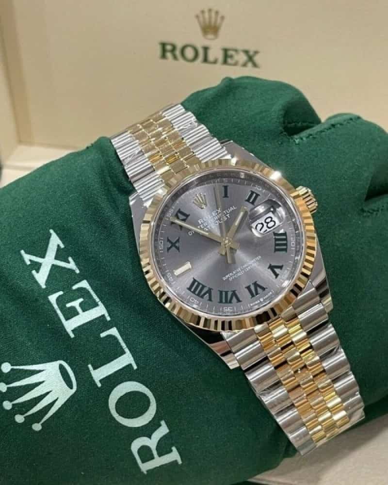 Rolexx Datejust Wimbledon Dual Tone