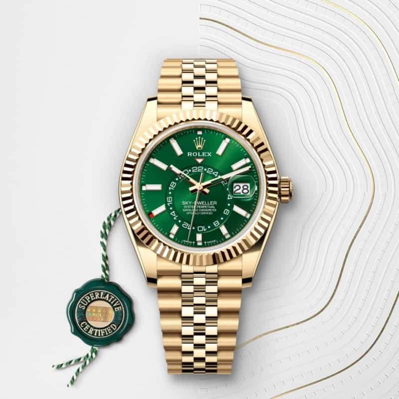 xRolexx SkyDweller Green Gold Jubli Secondary image