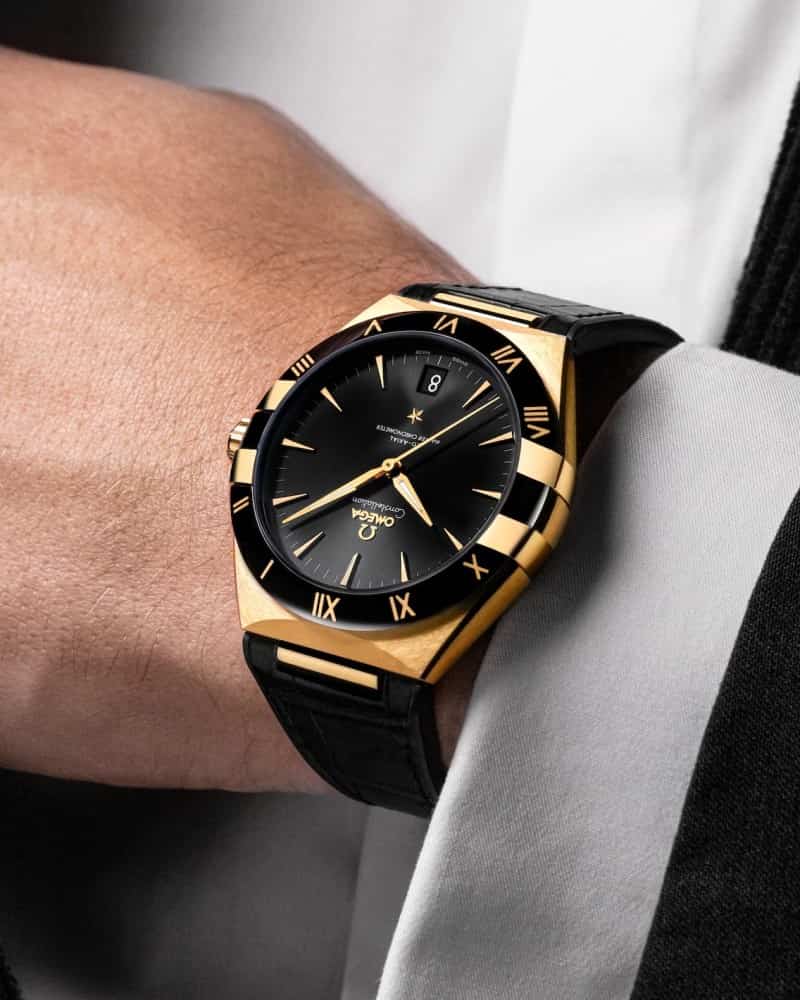 Omegaa Constellation Black Gold