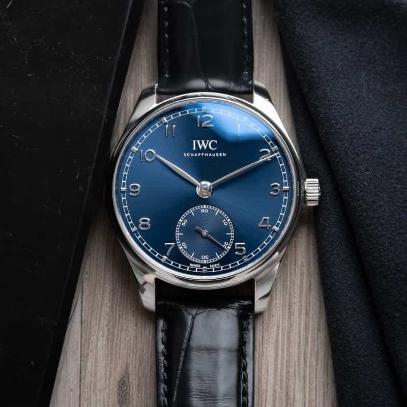 Iwc Portugieser Silver Blue Automat