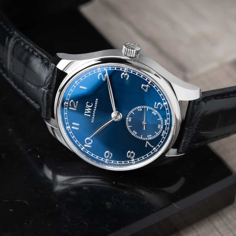 Iwc Portugieser Silver Blue Automat