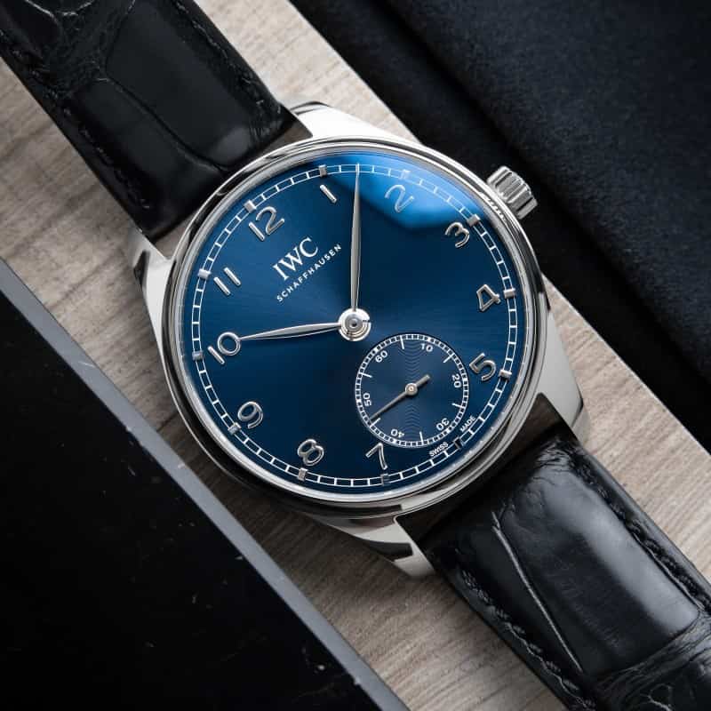 Iwc Portugieser Silver Blue Automat