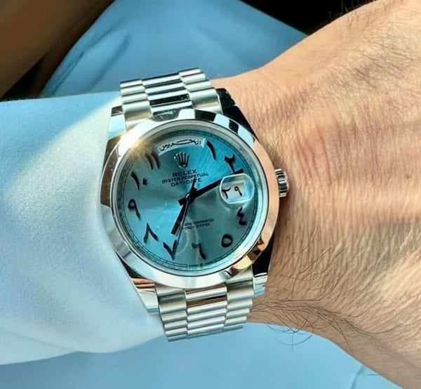Rolexx DayDate Arabic Platinum ZR Y