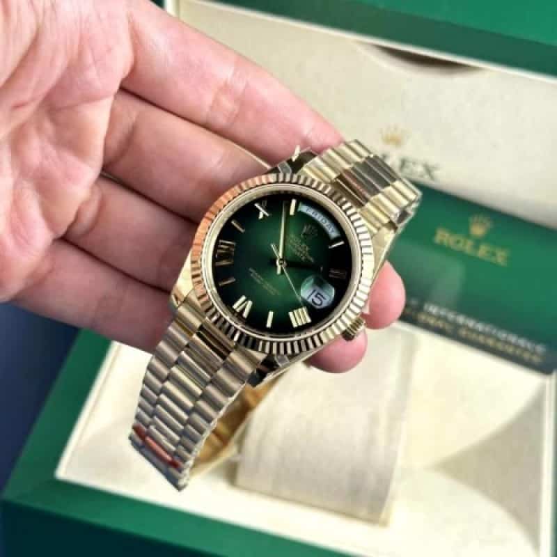 Rolexx DayDate Smoked Green ZR YZ