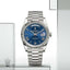 Rolexx DayDate Silver Blue
