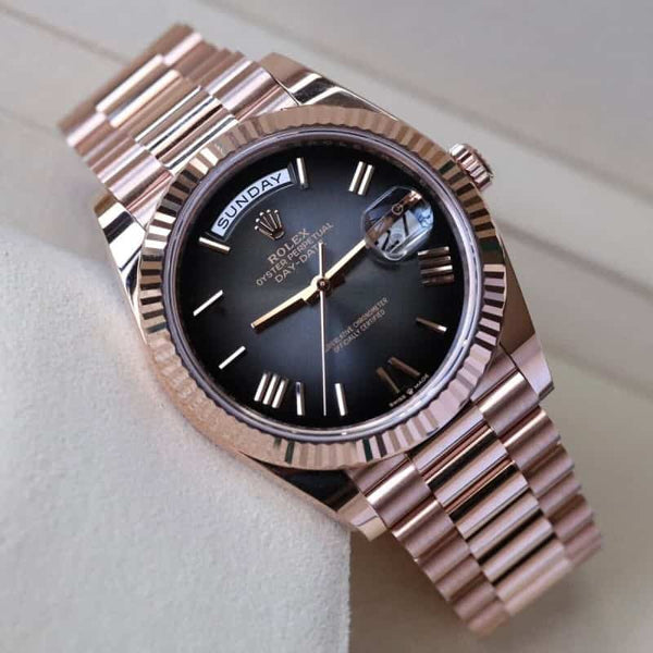 Rolexx DayDate Rose Gold Ombre ZR Y
