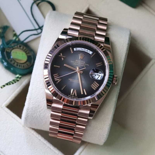 Rolexx DayDate Rose Gold Ombre ZR Y