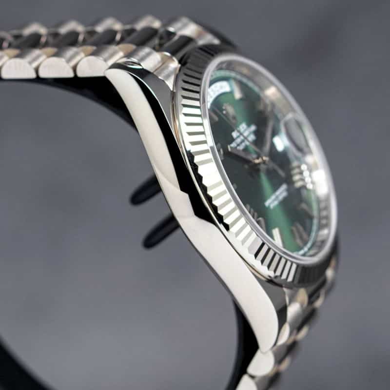 Rolexx DayDate Silver Green ZR YZ