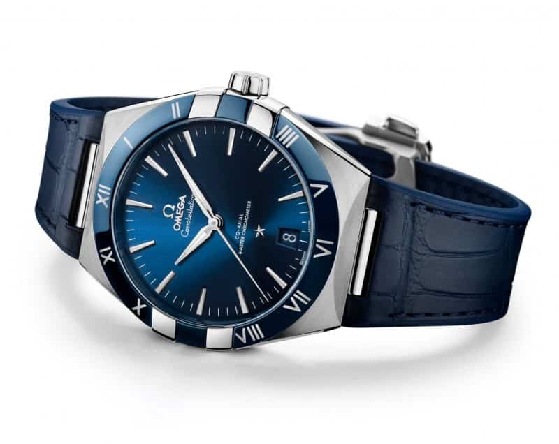Omegaa Constellation Silver Blue