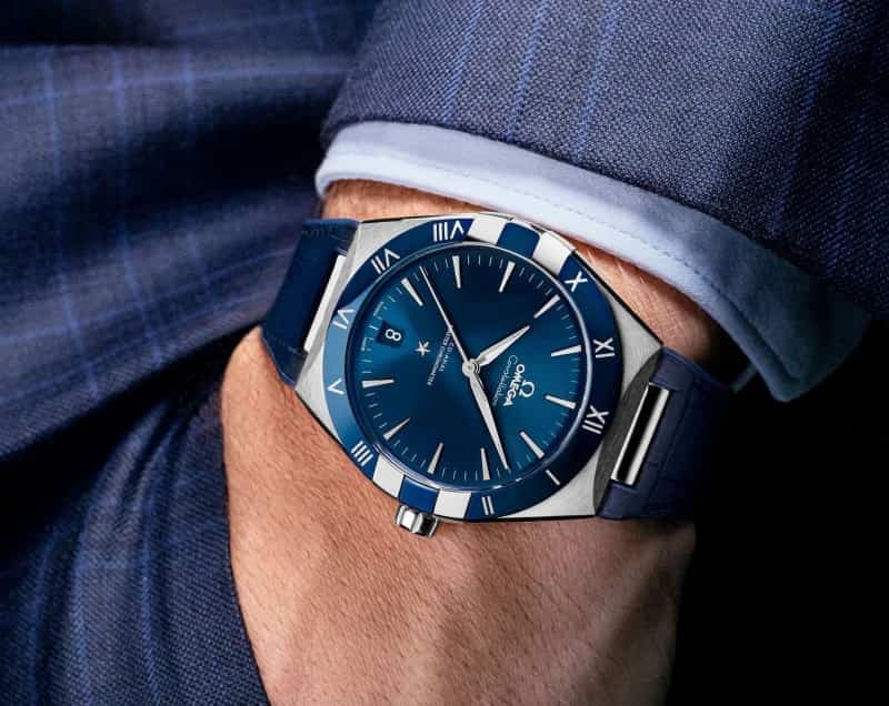 Omegaa Constellation Silver Blue