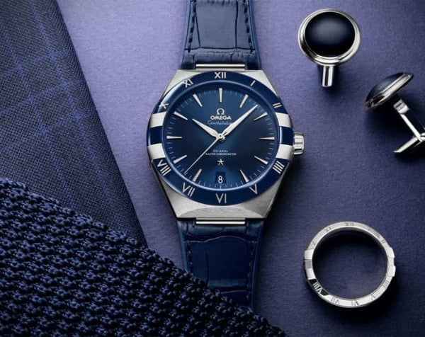 Omegaa Constellation Silver Blue