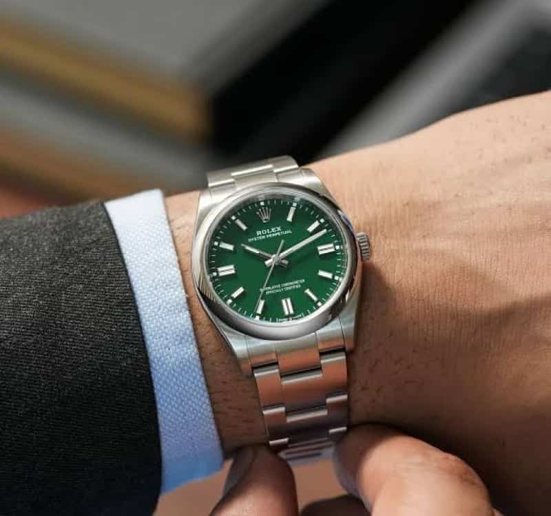 Rolexx Oyster Perpetual Green ZR