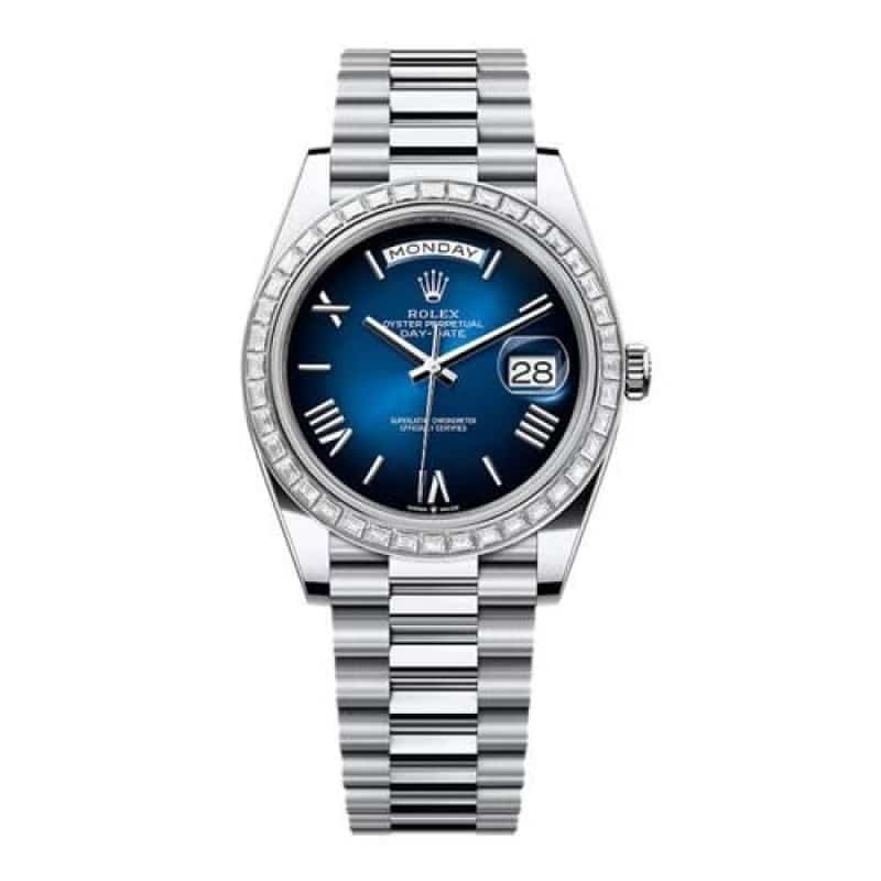 Rolexx Daydate Diamond Blue Ombre P