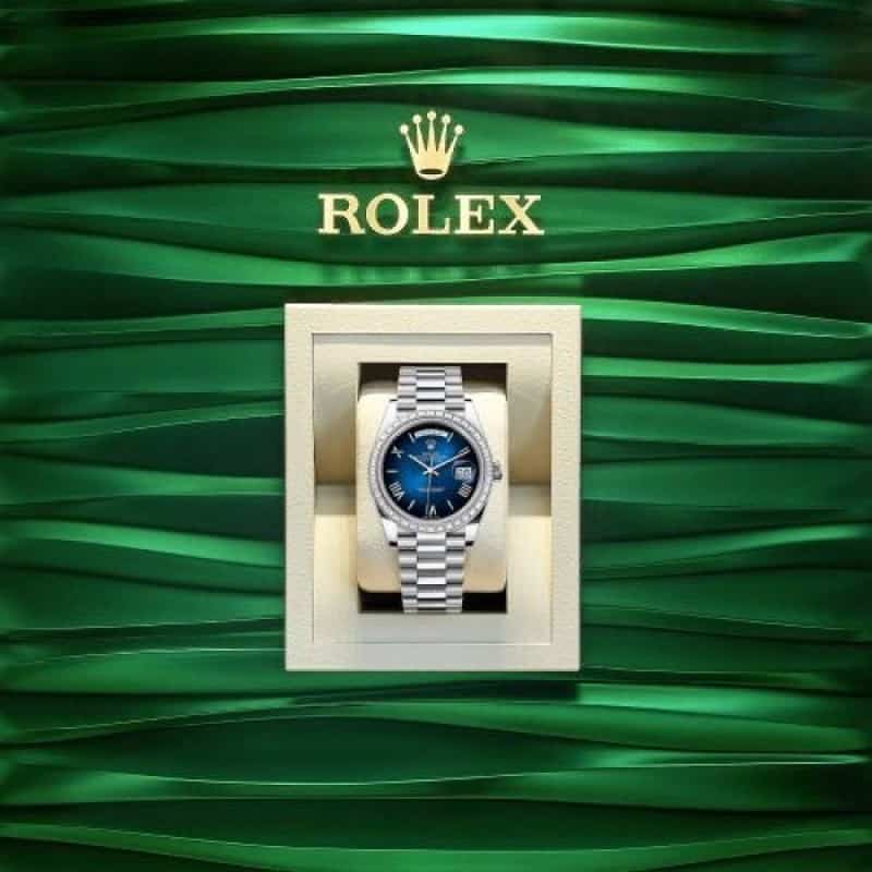 Rolexx Daydate Diamond Blue Ombre P